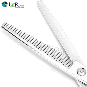 Professionnel 6 pouces or couronne barbier coupe de cheveux ciseaux amincissants japon 440c acier lame droite poignée en acier inoxydable outil de beauté - Product Image 4