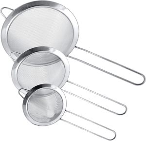 Lot de 3 passoires coniques en acier inoxydable à mailles serrées extra fines de qualité supérieure - Product Image 5
