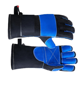 Gants de soudage TIG en cuir de chèvre Kontour Caiman blanc/or avec doublure ParaActiv Gants de protection contre les coupures - Product Image 2