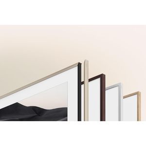 65-Inch 4K Smart HDR <b>Flat</b> Screen Television with Customizable Modern Brown Bezel - Product Image 3