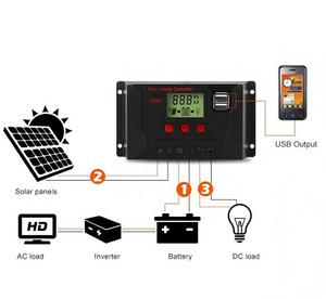 Controlador de Carga Solar PWM de Venta Directa de Fábrica, 10A-60A con Comunicación RS485, Protección IP32, Potencia Máxima de PV de 1500W - Product Image 6