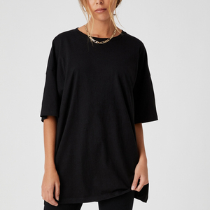 180gsm ผ้าฝ้าย100% โลโก้ที่กำหนดเองพิมพ์ว่างเปล่าเสื้อยืดขายส่งธรรมดาผู้หญิงเสื้อยืด - Product Image 4