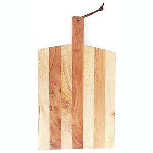 Planche à découper en bois naturel au design vintage pour ustensiles de cuisine Pizza servant des blocs de coupe avec trou pour accrocher pour la maison hôtel - Product Image 4