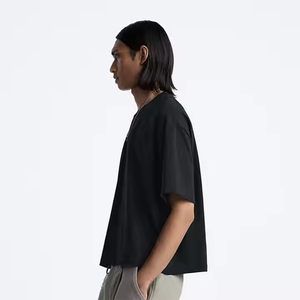 OEM Custom Heavy <b>Weight</b> Over Size T-shirt 100%Cotton Cropped Tshirts Custom Logo crop Boxy Fit <b>Blank</b> Streetwear Men T Shirt - Product Image 2