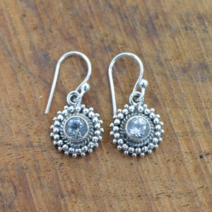 Boho Style 925 argent Sterling bleu topaze pierres précieuses boucles d'oreilles bijoux à la main boucles d'oreilles en argent bijoux pour femmes cadeau de mariage pour - Product Image 3