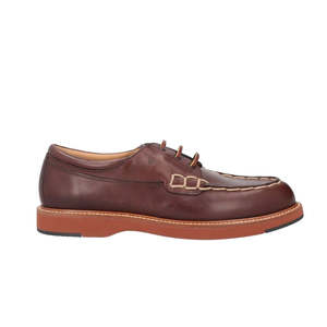 Scarpe eleganti stringate da uomo Tod's in pelle di vitello marrone, taglia 6, mocassini morbidi da ufficio con soletta in vera pelle, stile Monk Strap - Product Image 1