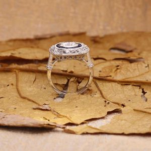 Anillo de Compromiso con Diamante Cultivado en Laboratorio, Estilo Único, para Mujer, en Oro Blanco y Oro Rosa, por RITZIN - Product Image 4