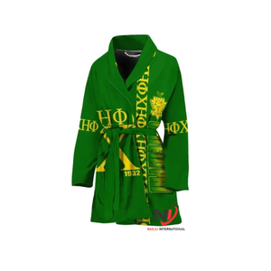 Personalizado griego Chi Phi Eta alta calidad bordado hermandad ropa bordada mujeres Letterman albornoces griego - Product Image 3