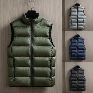 Veste de bombardier d'hiver pour hommes de haute qualité manteau cargo en laine à col montant avec revers bouton avant Logo vêtements d'extérieur chauds dans les tailles 5XL - Product Image 5