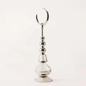 Minarete de Metal Estándar con Acabado Plateado, Recién Llegado para Ramadán, Miniatura de Mezquita, Obra de Arte Islámica, Diseño Moderno de la Mejor Calidad, Duradero - Product Image 1