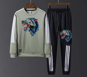 2025 New Stylish 100% Cotton Digital Printed With Front sweatshirt And <b>Trouser</b> For <b>Women</b> Tracksuit - Product Image 4