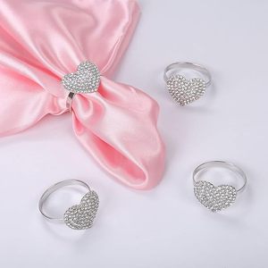 Servilletero PARA EL Día de San Valentín, servilletero hecho a mano en forma de corazón, Decoración de mesa elegante para bodas y San Valentín - Product Image 1