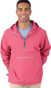 Veste coupe-vent en polyester pour hommes personnalisée unisexe col montant manches longues pull demi-fermeture éclair imperméable pour la saison d'hiver - Product Image 2