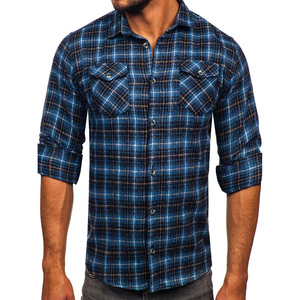 Camisas de Franela 100% Algodón para Hombre al por Mayor, Manga Larga, Transpirables, de Secado Rápido, Tallas Grandes, Diseño Personalizado con Impresión - Product Image 6