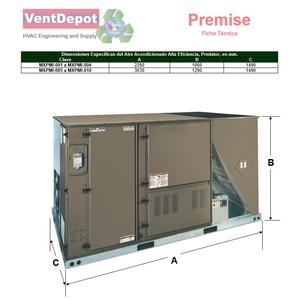 ชุดฉีดลม, MXPMI-002, 78000BTU, 6.5 ตัน, R410 - Product Image 3