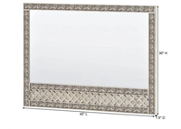 Commode de luxe à 11 tiroirs en teck massif avec miroir, faite à la main, écologique, durable, ensemble de meubles de chambre traditionnels pour hôtel et maison