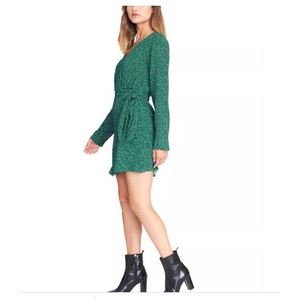 Abito da donna Sanctuary elegante verde XL a fascia, traspirante, lavorato all'uncinetto con decorazioni a vita naturale e intagli, ideale per occasioni diurne - Product Image 3