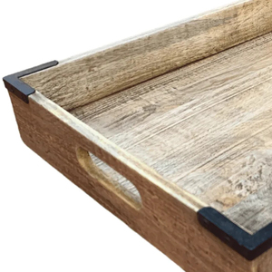 Indian Exporters' Naturel Handmade Wooden <b>Serving</b> Trays <b>Set</b> Bulk Wholesale Kitchenware <b>Dishes</b> for Home Use - Product Image 3