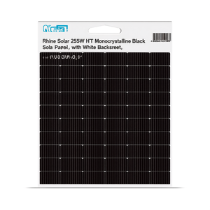 Panel Solar Monocristalino Rhine Solar de 255W HJT Negro con Lámina Trasera Blanca - Product Image 2