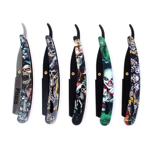 Navaja de Afeitar Recta para Barbería, Cuchilla de Afeitar para Cortar el Cabello, Cuchilla Intercambiable, 1 Unidad - Product Image 1