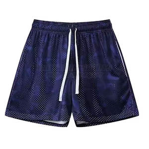 Shorts en maille pour hommes de haute qualité, best-seller, taille élastique, non tissé, séchage rapide, respirant, vêtements de sport décontractés, vente chaude - Product Image 1