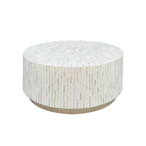 Table basse de haute qualité, écologique, au design moderne, avec incrustation en os de chèvre, pour la maison, l'hôtel, le bureau, la ferme, provenant d'un fournisseur indien - Product Image 4