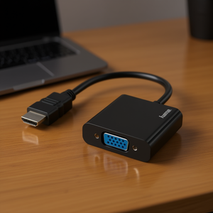 Connecteurs et convertisseurs vidéo VGA vers HDMI noirs, modèle 00200343 - Product Image 3