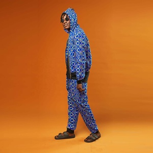 Ensemble de jogging à capuche coupe-vent imprimé par sublimation 100% coton taille personnalisée vêtements de sport jogging d'hiver - Product Image 2