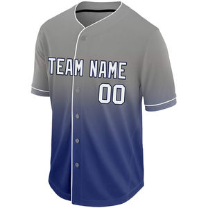 Fabricant de vêtements de sport en gros Maillot de baseball 100% polyester léger à séchage rapide Impression de logo personnalisée - Product Image 2