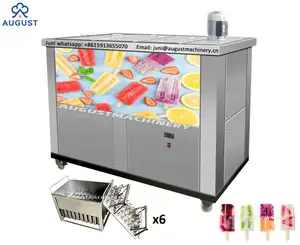 6 moules glace popsicle machine crème glacée machine à sucettes glacées pour fabriquer des équipements de fabrication de popsicle