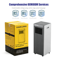 Climatiseur portable 7000 BTU, climatisation et chauffage mobile, 220 à 240 V, 50 Hz, R290, pour chambre et bureau
