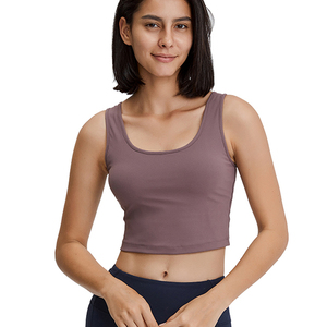Camiseta sin mangas deportiva para mujer, Top transpirable de secado rápido para gimnasio y correr - Product Image 4