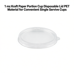 Coppette Monoporzione in Carta Kraft da 1 oz con Coperchio in PET per Pratiche Porzioni Singole - Product Image 2