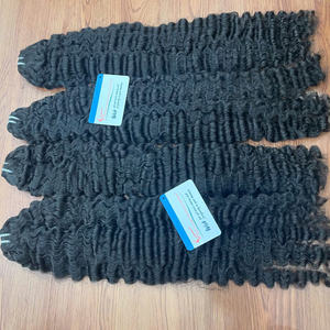 Precio de fábrica, extensiones de cabello humano vietnamita rizado birmano crudo, extensiones de cabello rizado birmano de doble dibujado - Product Image 6