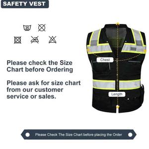 Chaleco de Seguridad de Algodón Transpirable Personalizado al por Mayor, Alta Visibilidad, Reflectante, Certificado CE, Hecho en Pakistán, Unisex, Alta Calidad, OEM - Product Image 6