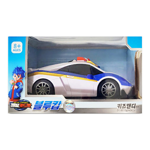 Coche de juguete de metal fundido a presión Cardbot Blue Cop Mini para niños mayores de 8 años - Product Image 1