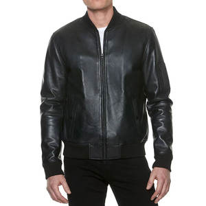 เสื้อแจ็กเก็ตผ้าแคนวาสหนังแท้สำหรับผู้ชายทรงบางปกติกระเป๋าขนสัตว์กันน้ำเป็นมิตรกับสิ่งแวดล้อม - Product Image 1