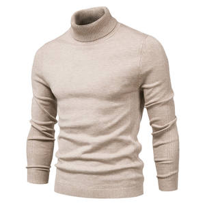 Nouveau sweat à col roulé pour homme, pulls pour homme, col roulé décontracté, couleur unie, qualité, chaud, col roulé fin, pull pour homme - Product Image 2