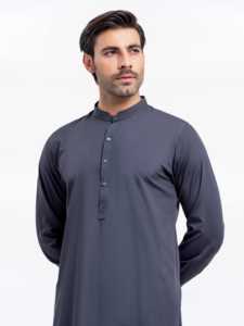 Pakistani <b>Men</b> Regular Fit Casual <b>Shalwar</b> <b>Kameez</b> Traditional Muslim Dress for Wedding Eid and Office Wear - Product Image 2