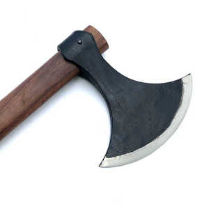 Prix usine Qualité industrielle Utilisation polyvalente Argent Manche en bois Damas Acier Tomahawks Axes de haute qualité - Product Image 3