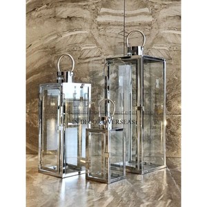 Finest Quality Wooden And Clear Glass Made Home And Wedding Decorative <b>Lanterns</b> <b>Candle</b> Holder Lightning Accessories Supplies - Product Image 4