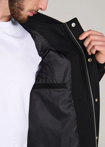 Veste universitaire décontractée pour homme, personnalisée, en laine, coupe-vent, imperméable, respirante, avec logo frontal, pour le printemps – Fabricant - Product Image 6