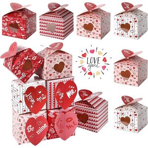 Día de San Valentín 16PCS Cajas para cupcakes y golosinas en forma de corazón para dulces y golosinas - Product Image 5
