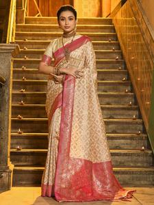 RAJVASTRA Fournisseur de saris indiens SOIE BANARASI de créateur fantaisie pour vêtements indiens et pakistanais - Product Image 4