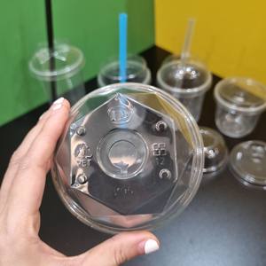 PET PP <b>Plastic</b> Lids Dome Flat Lids <b>Plastic</b> <b>Cup</b> with Lids Transparent Factory Competitive Price Hot Selling 2024 - Product Image 2