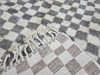 Anpassbarer marok kanis cher Woll-Berber-Teppich Hand gewebtes geometrisches Beni Ourain-Muster mit hohem Stapel für Teppiche und Sets im Bodenbereich