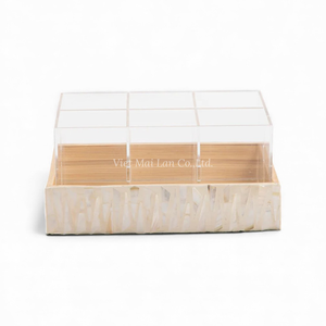 White Corporate <b>Gift</b> Set Paper Box Serving Tray Business Card Holder Vase <b>And</b> Pen Holder Designed For Executive Office - Product Image 3