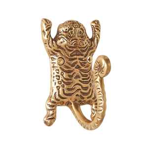 Design innovant en forme de chat avec crochet en aluminium finition antique pour la décoration, l'organisation du jardin et la chambre. - Product Image 1