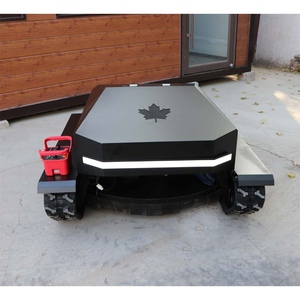 DIY Industrial Grade <b>Tracked</b> Cylinder 4-Stroke 22HP Gasoline-Powered Lawn <b>Mower</b> <b>Remote</b> <b>Control</b> 139cc Engine 200L Rear Grass Box - Product Image 5