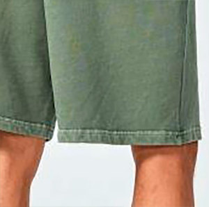 Pantalones cortos transpirables con lavado ácido de estilo callejero para hombre, pantalones cortos con cintura con cordón de peso pesado de último diseño para hombre - Product Image 5